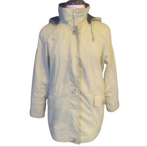 Mackintosh New England Jacket SZ S Pistachio Green Full Zip Removable Hoodie